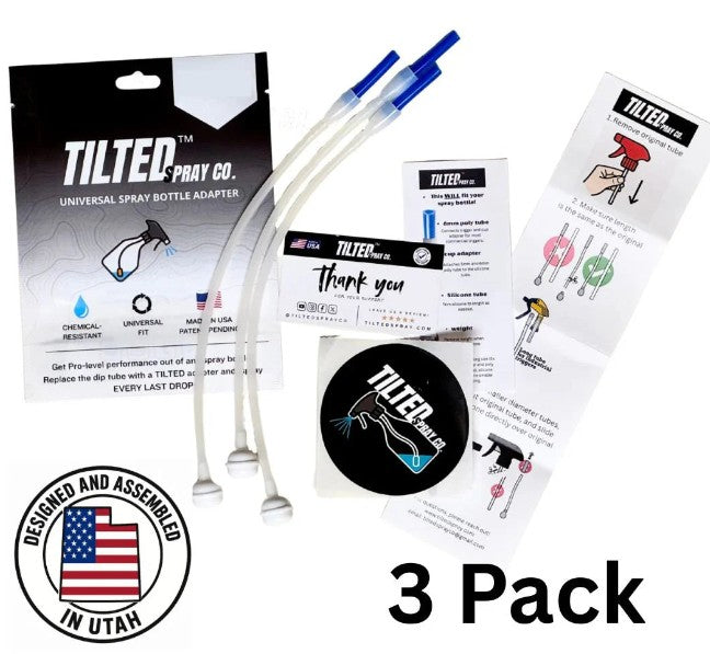 Tilted 360 Spray Bottle Adapter 3pk
