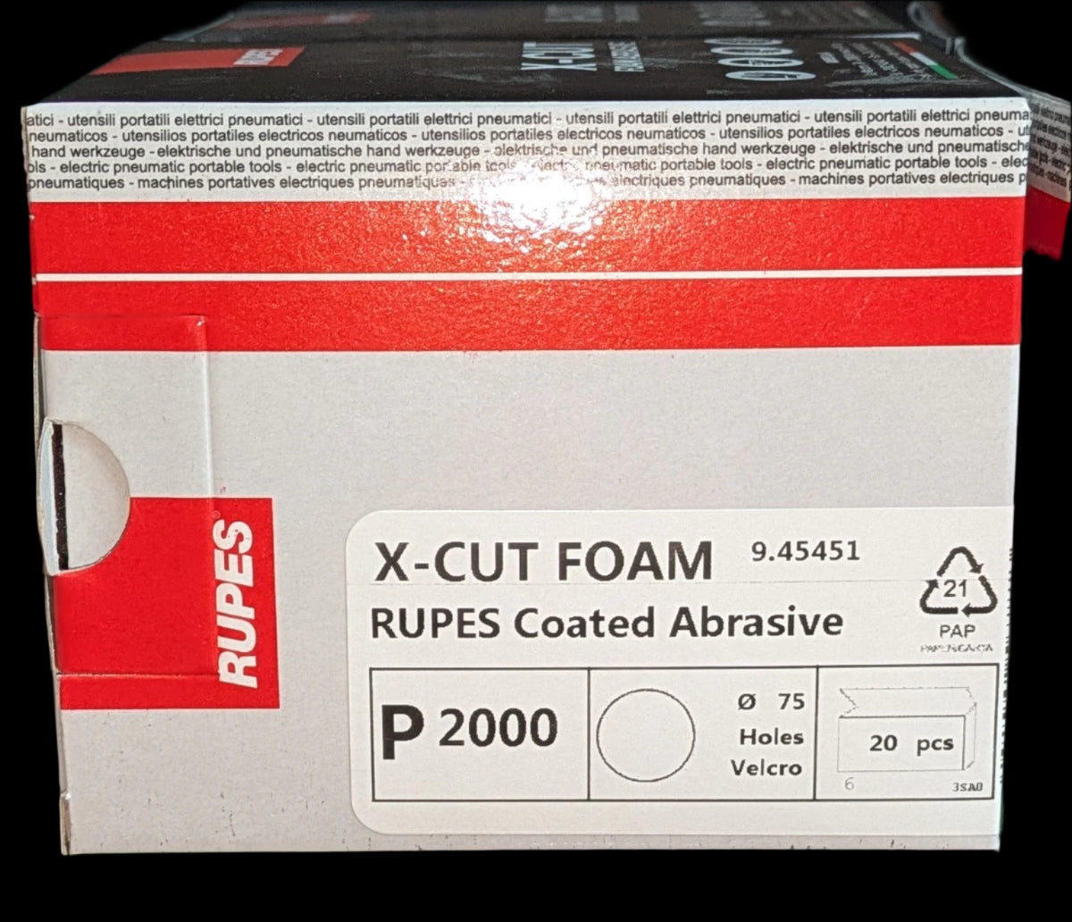 Rupes X-Cut Foam 3" P2000 20/Pack